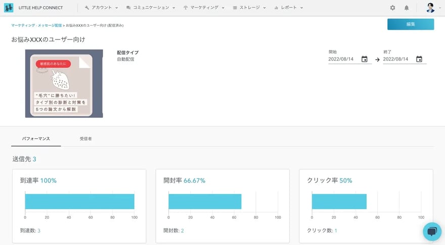 自動配信